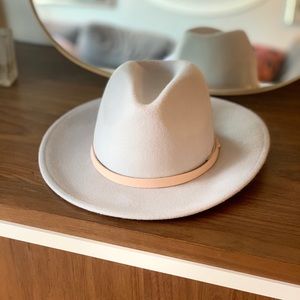 Free People Leather Band Felt Hat